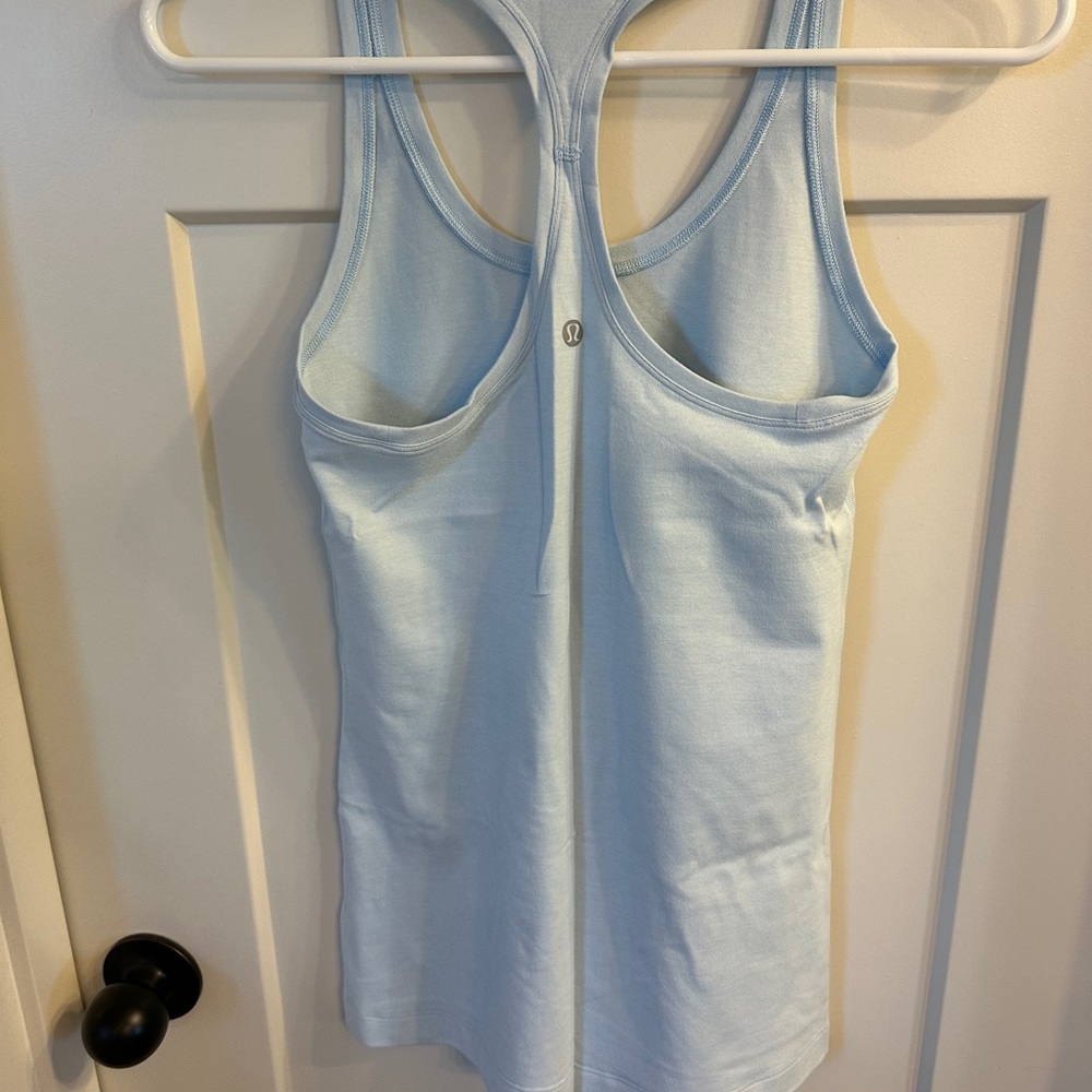 lululemon athletica Light Blue Racerback Tank Top - Picture 2 of 2